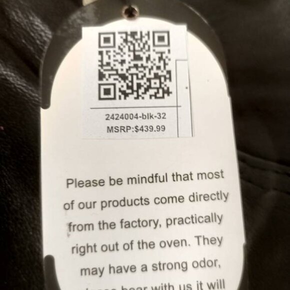 Laverapelle Women's Straight Cut Leather Pants, Black, Size 32 - Picture 5 of 5